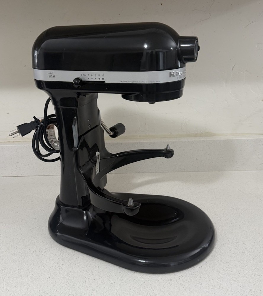 KITCHENAID Professional 600 Series 6QT 575W black motor stand mixer only