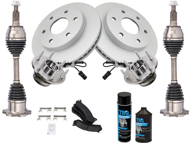 Front Brake Pad Rotor Axle Wheel Hub Kit fits Sierra 1500 Classic 2007 29QBGJ