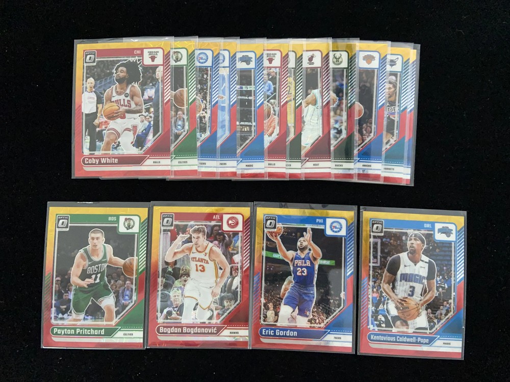 2024-25 Panini Donruss Optic Coby White Eric Gordon /99 Gold Red Lot*16 KM022
