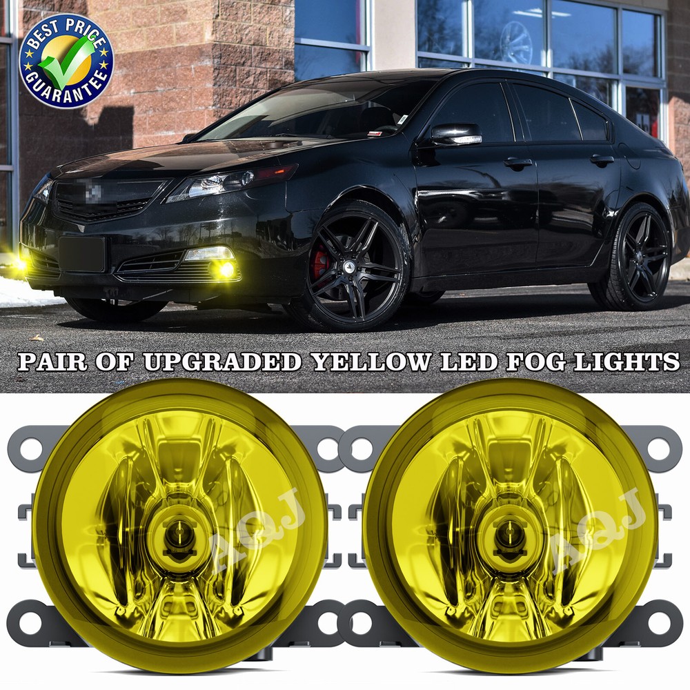 Front Yellow Fog Lights Bumper Lamp For Subaru WRX / STI 2015 2016-2019 2020 2x