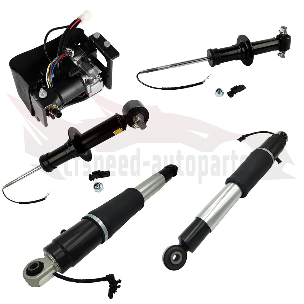 5X Rear Front Air Suspension Shock & Compressor For Cadillac Escalade 2015-2019