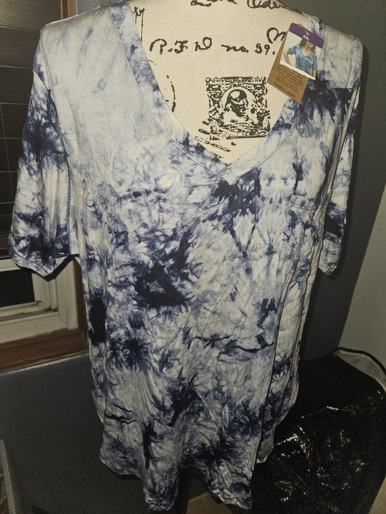 Women's Tie-Dyed T-Shirt by Members Mark in XXL Size-image