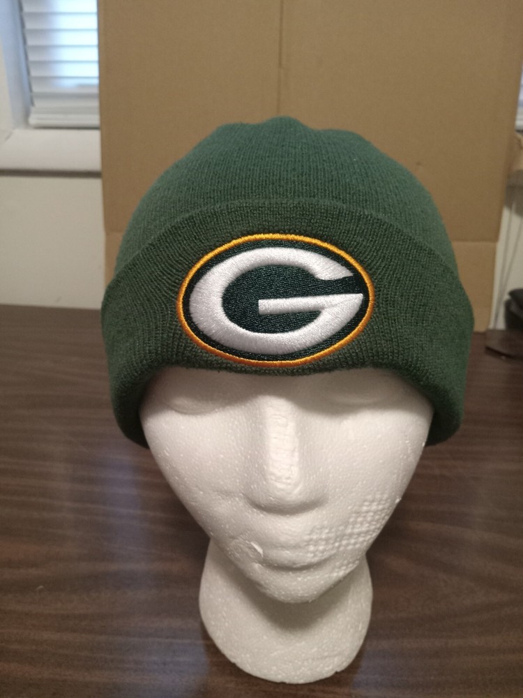 Green Bay Packers NFL Team Apparel Green Knitted Acrylic Beanie Winter Hat Cap
