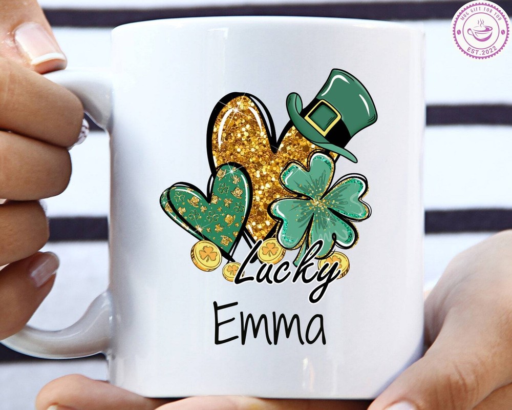 Personalized St Patricks Day Irish Mug Irish Gifts Lucky St Patrick Shamrock Mug