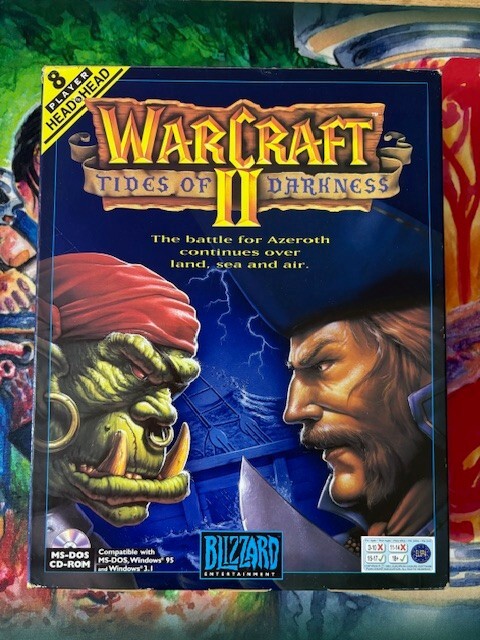 Warcraft II Tides of Darkness PC Great Condition Complete Big Box Blizzard