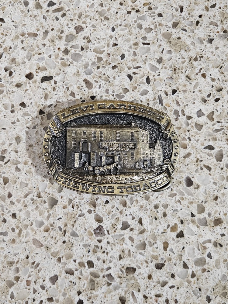 VINTAGE LEVI GARRETT CHEWING TOBACCO THE GREAT AMERICAN BUCKLE CO.