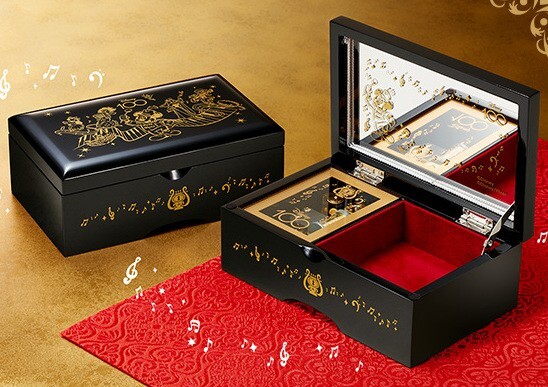 Disney 100th Anniversary Music Box Aizu Lacquerware JAPAN Limited to 500 pieces