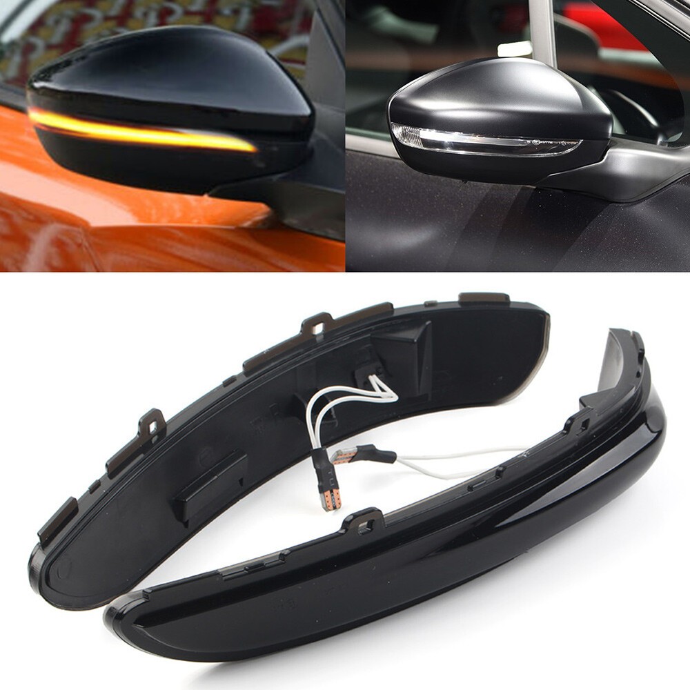 Flowing LED Rearview Mirror Dynamic Turn Signal Light Fit Peugeot 208 2012-21 US