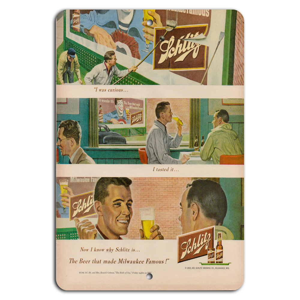 Vintage Schlitz Beer Neon Sign - Milwaukee Brewing Icon