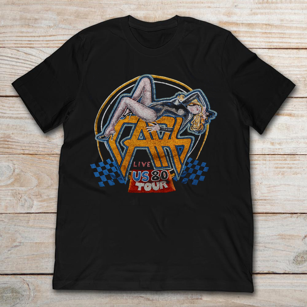 1980 The Cars Tour Tee Short Sleeve T-Shirt S-5XL HEHE07