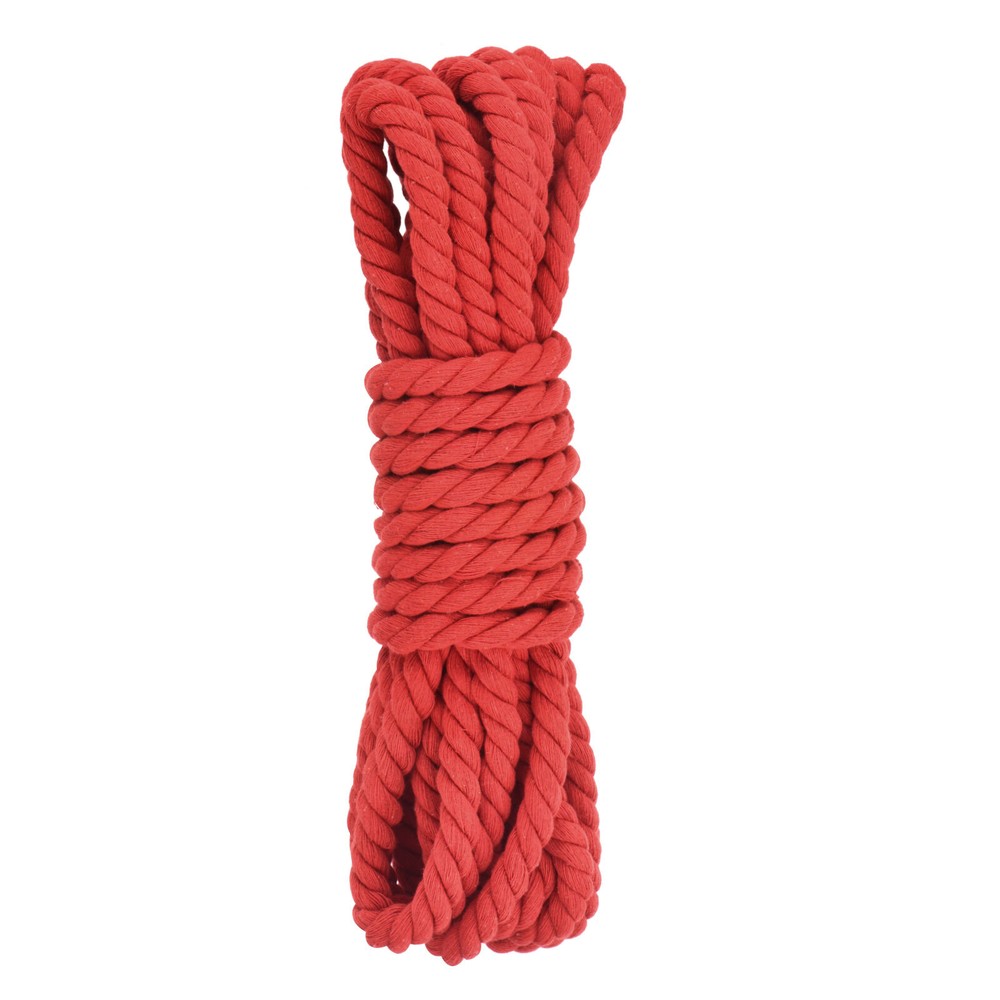 0.5 Inch 25 Feet Macrame Cord, Cotton Cord Rope String - Red