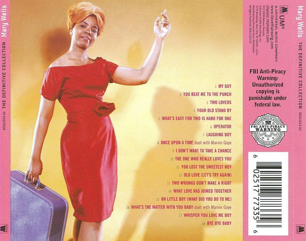 MARY WELLS DEFINITIVE COLLECTION NEW CD