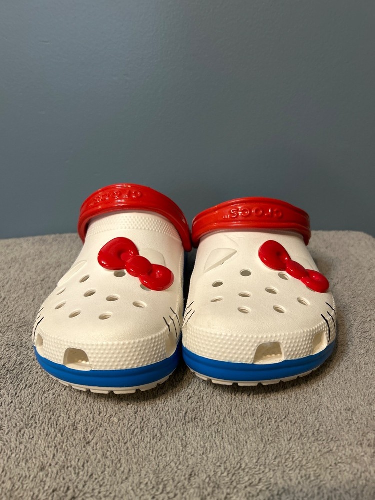 Crocs Unisex Adult Hello Kitty Clog White Size 7M 9W