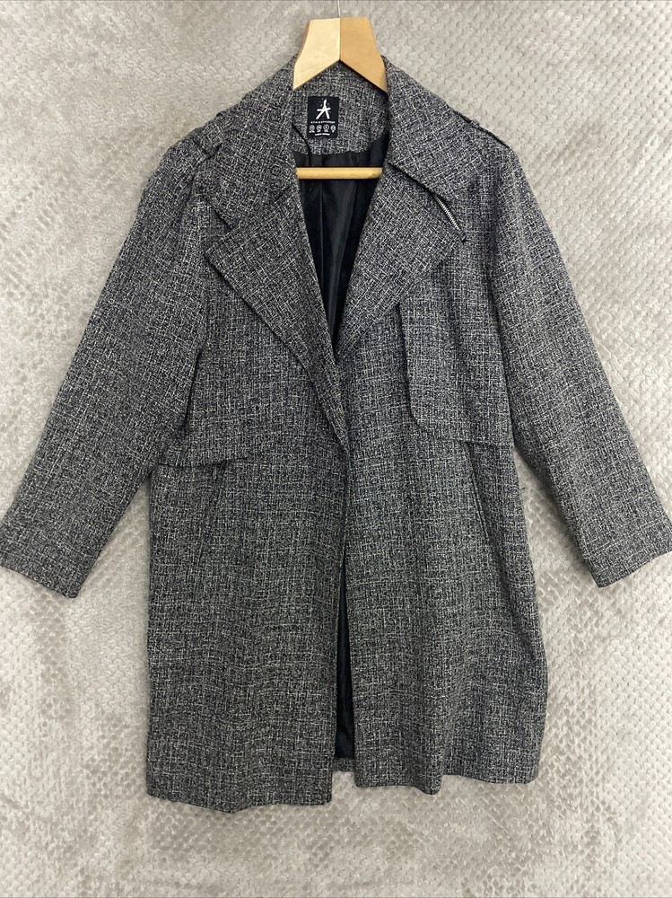 ATMOSPHERE WOMENS JACKET SIZE UK 10 GREY LONG SLEEVE