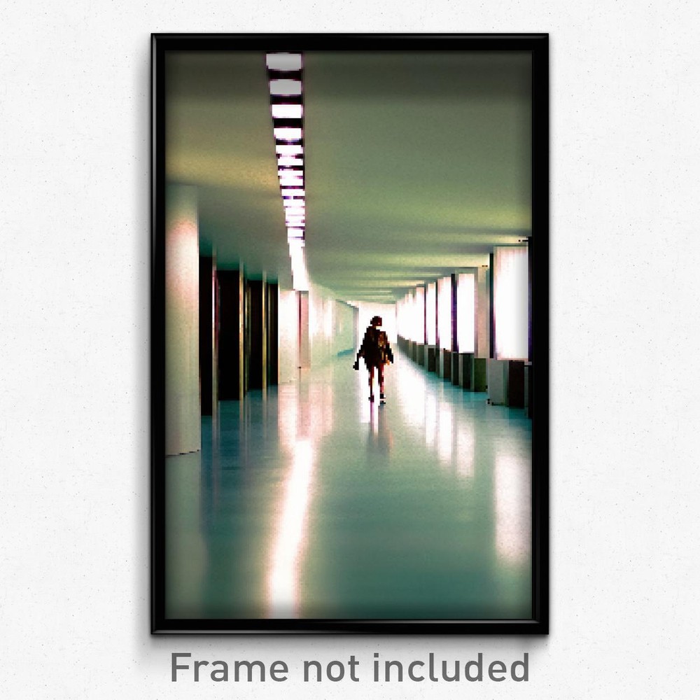 8 Bit Psychedelic Trippy Pixel Art Poster Smooth Passage Video Game Print