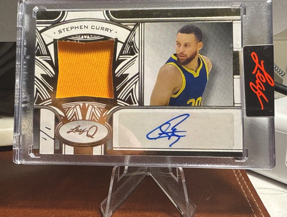 2024 Leaf Q Stephen Curry One Of One Auto Game-Worn Used Patch Gold🔥Warriors