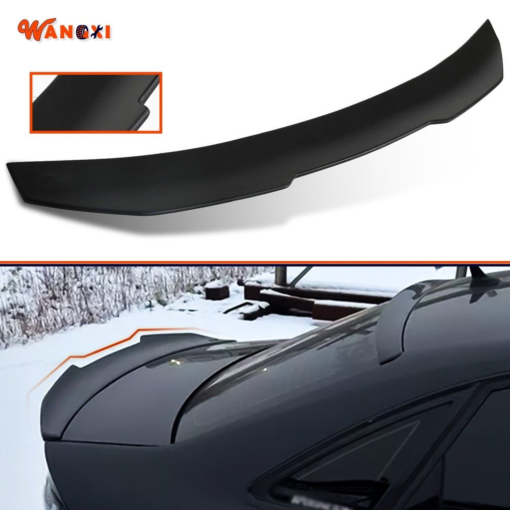 HIGHKICK DUCKBILL Matte Black Rear Trunk Spoiler Wing for 17-2024 Audi A4 S4 B9