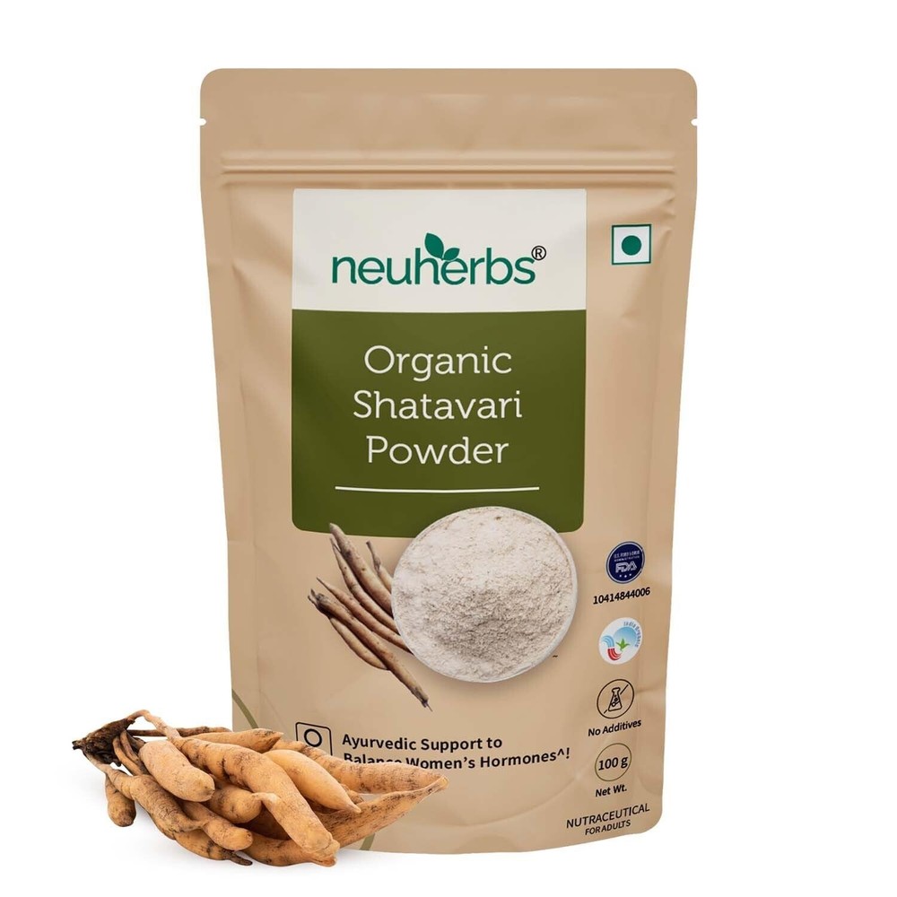 Neuherbs Organic Shatavari Powder - Ayurvedic Support To Balance Hormone - 100g