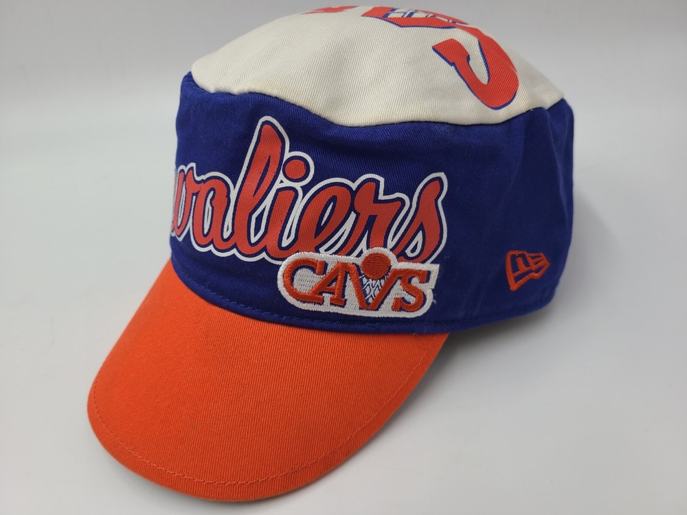 Cleveland Cavaliers New Era Painters Cap Snapback Hat Men NBA Blue Orange White