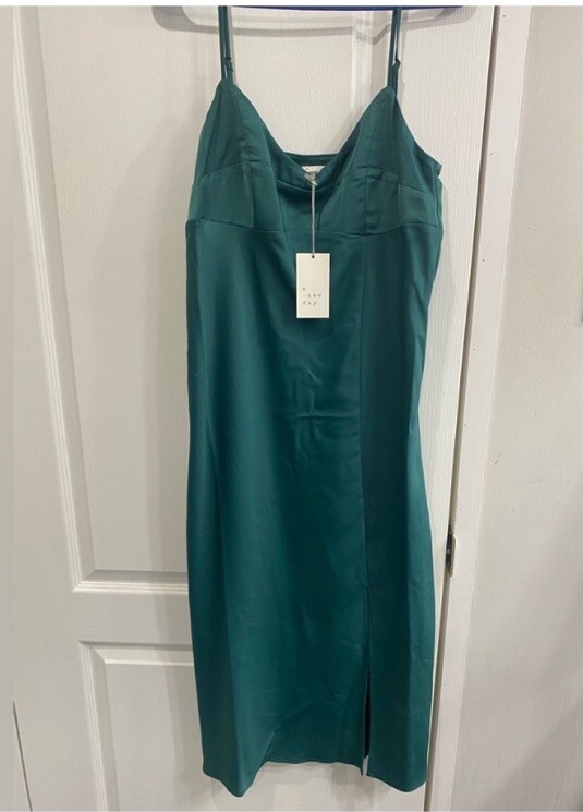 A New Day Women’s Green Eyelet Spaghetti Strap Sun Dress by Target
