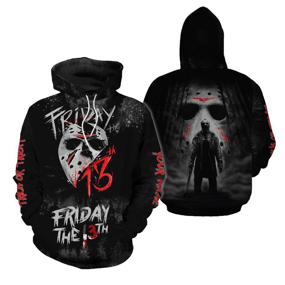 The Friday Of 13th Halloween Horror Movie 3D Hoodie 3d - all printed