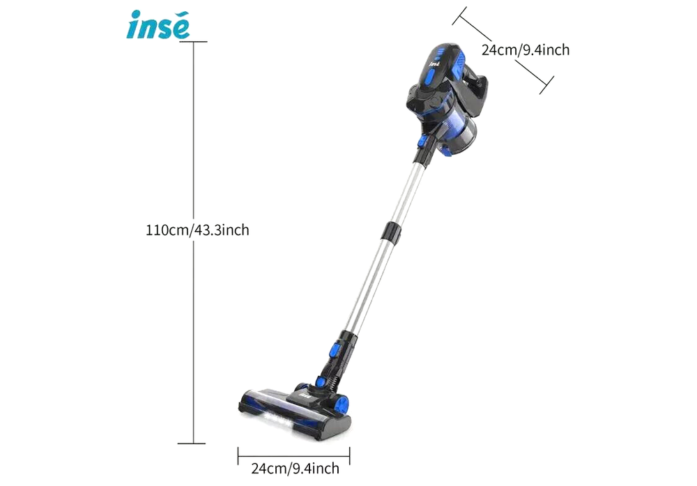INSE V770 Lightweight Cordless Stick Vacuum for Pets with 45min Runtime