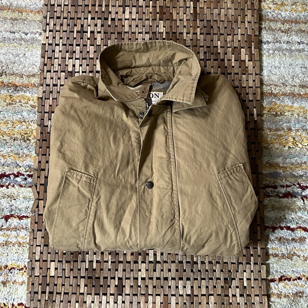 CC Filson Polson Field Jacket Khaki Tan Button Down Utility Military Men’s Large