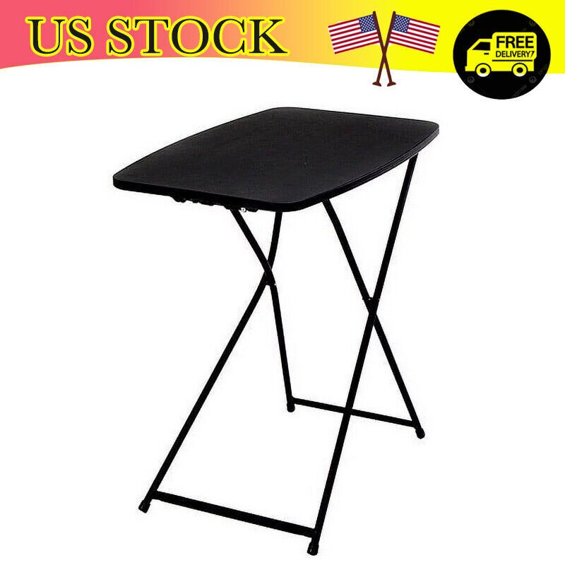26 Inch Adjustable Folding TV Tray Table for Snacks Bedside or Dining