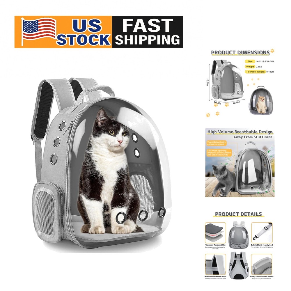 Airline Approved Spacious Pet Carrier Backpack with Ventilation for Small Dogs and Cats