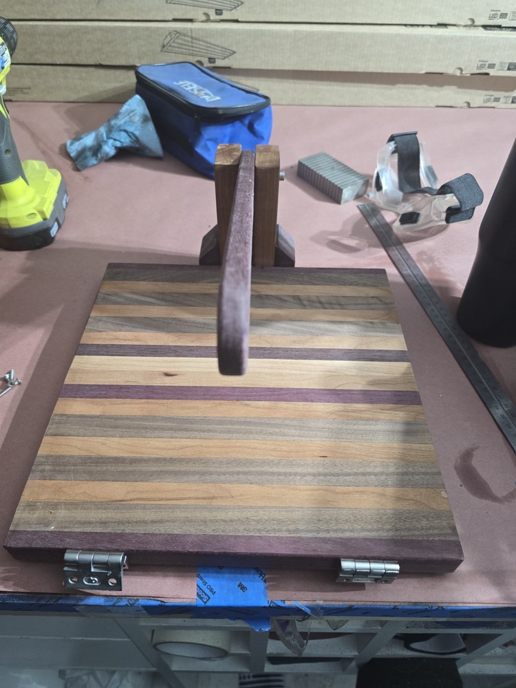 Tortilla Press, Hancrafted From Exotic Hardwoods, Stainless Steel Hardware