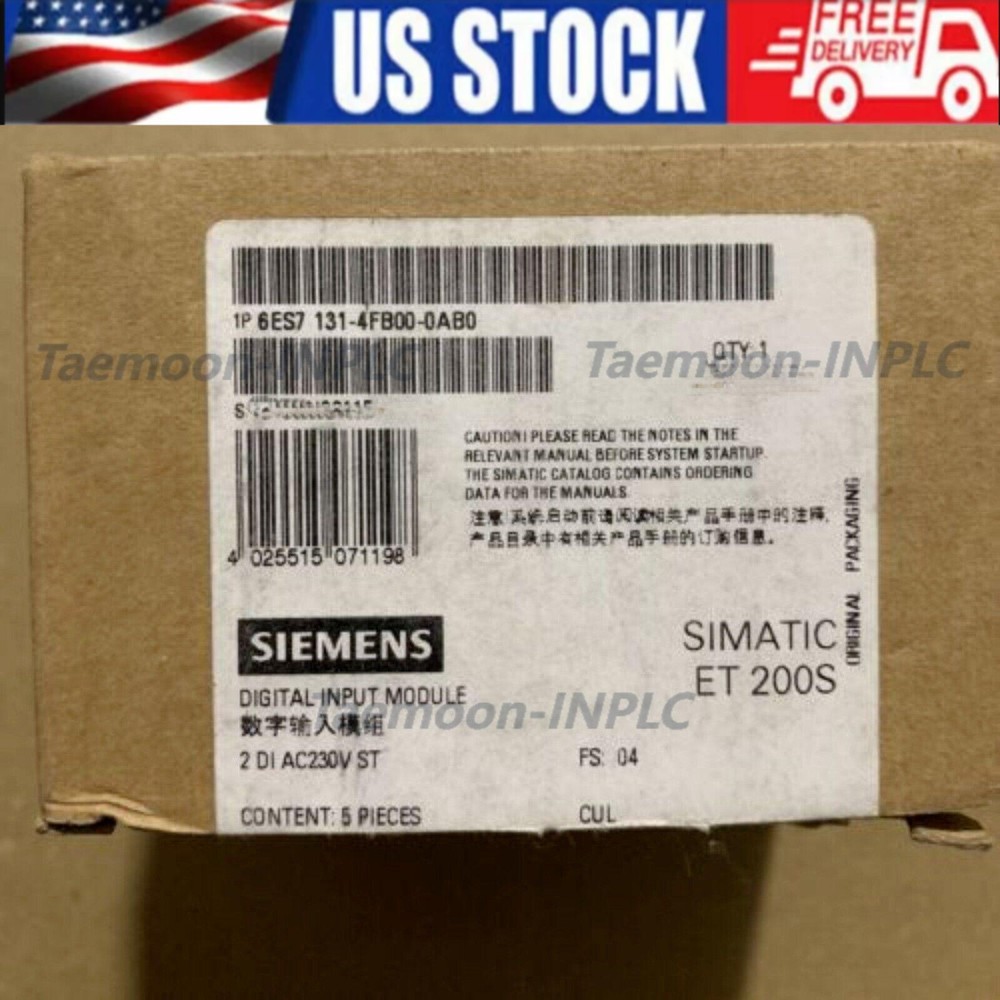 1pc Siemens 6ES7 131-4FB00-0AB0 6ES7131-4FB00-0AB0 DP 5 electronic modules