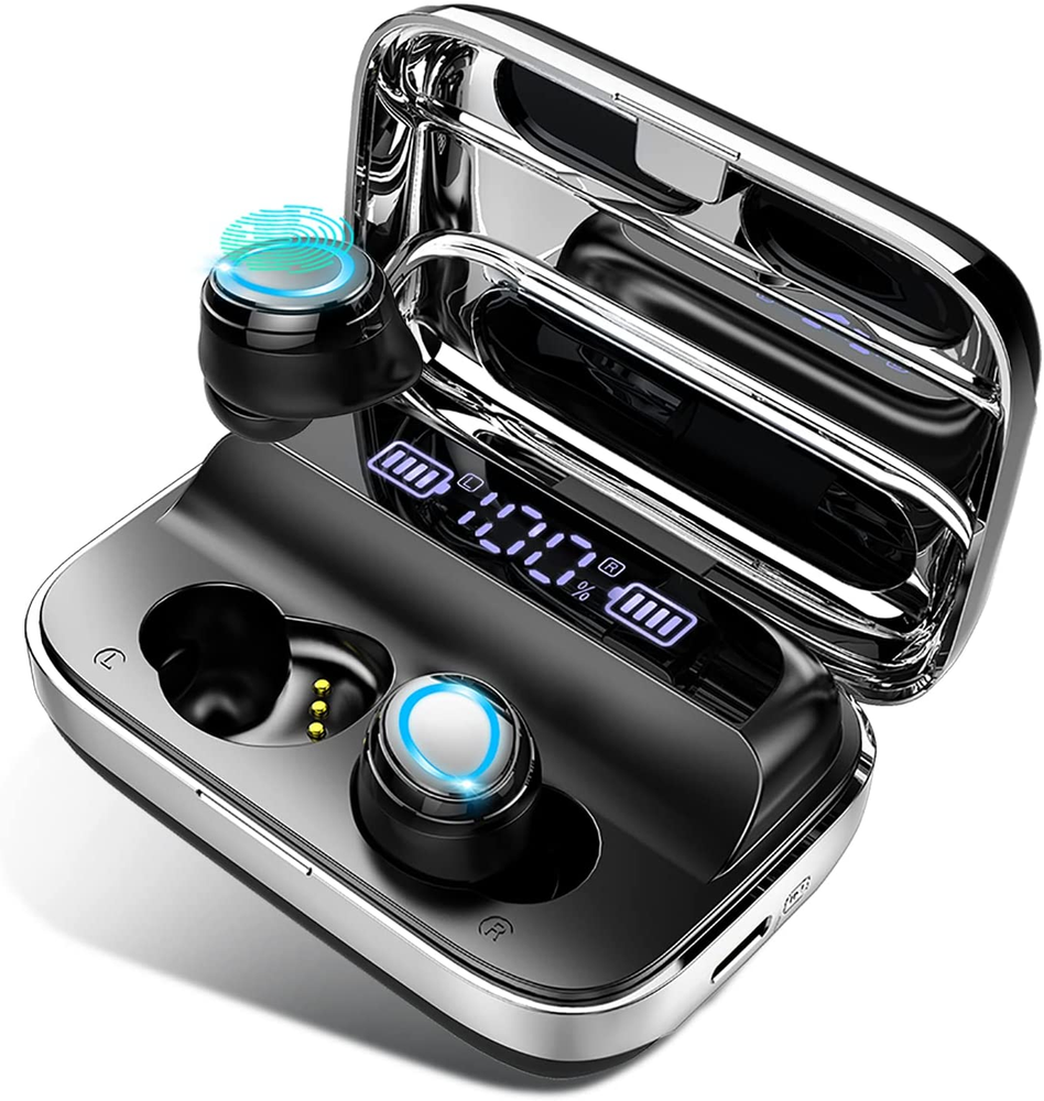 Wireless Bluetooth 5.3 Earbuds with 140H Playtime HD Stereo Noise Cancelling