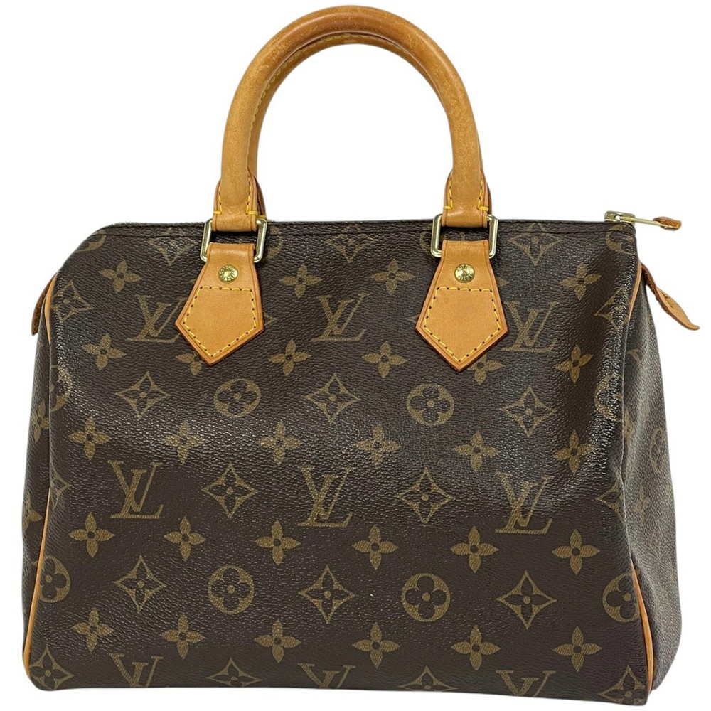 RARE LOUIS VUITTON Speedy 25 Boston Bag Commuting Handbag Monogram Brown M41528