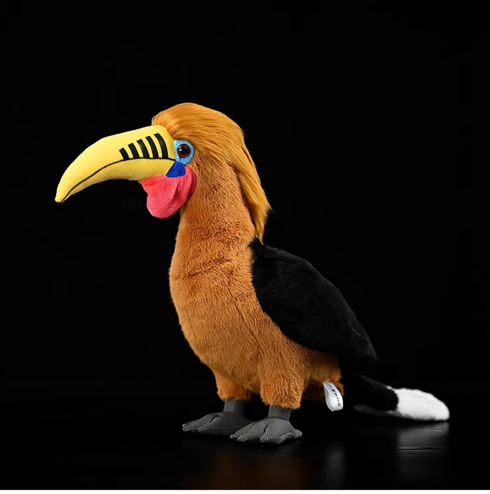 Brown-Necked Hornbill Bird 12 inch Stuffed Animal Plush Toys Doll Kids Gifts