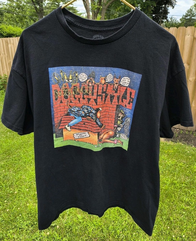 Death Row Records Vintage Snoop Dog Doggy Style Graphic T Shirt Mens XL