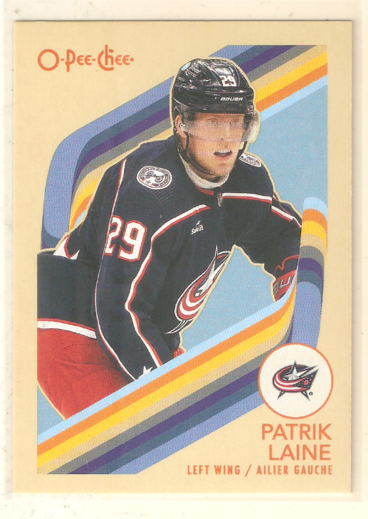 Patrik Laine 2023-24 O-Pee-Chee Retro Parallel #147 Blue Jackets