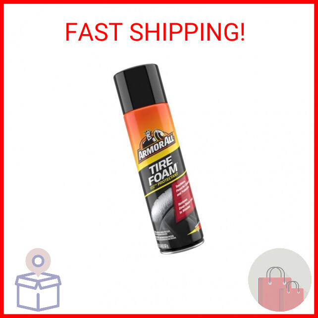 Armor All Tire Foam Cleaner Spray for Cars Trucks Motorcycles 20 Oz