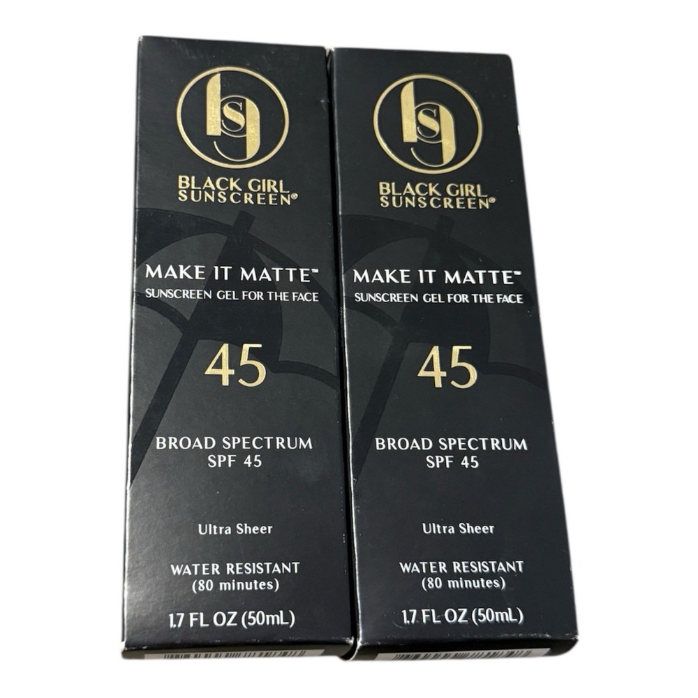 Black Girl Sunscreen Make It Matte Sunscreen - SPF 45 - 1.7 fl oz each exp 01/26