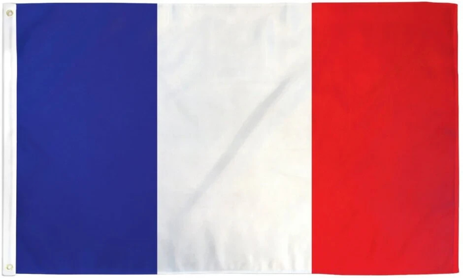 3x5ft France Polyester Flag - Durable French Country National Banner