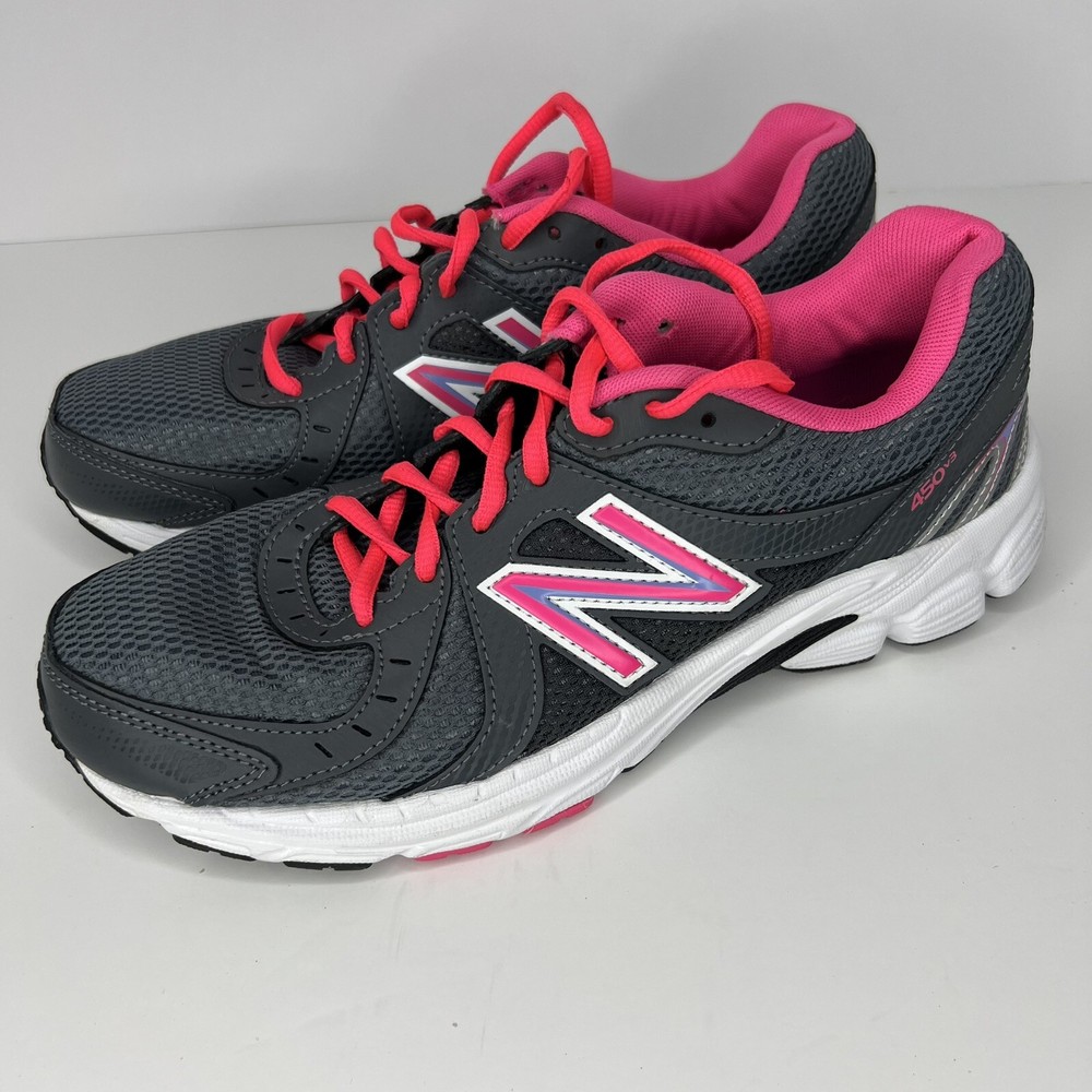 New Balance 450v3 Womens Size 10 Running Shoes  Charcoal/Pink Sneakers