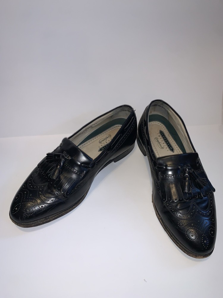 Florsheim Imperial Comfortech Men’s Tassel Loafers 10.5 3E Black Leather USA