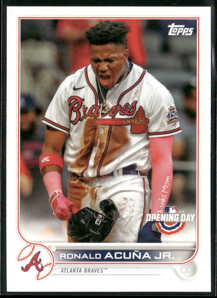 2022 Topps Opening Day #100 Ronald Acuña Jr. Atlanta Braves