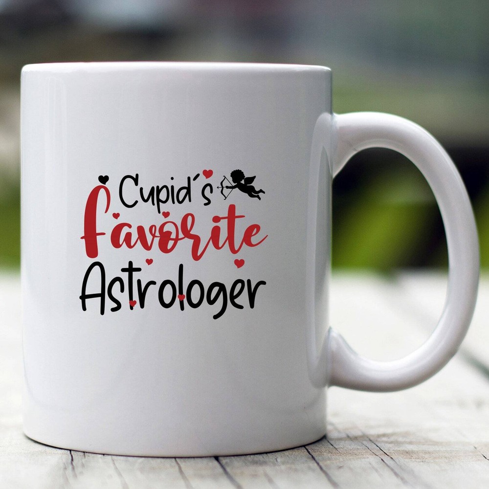 Cupid's Favorite Astrologer Mug Valentine Astrologer Mug Astrologer Valentine Mu