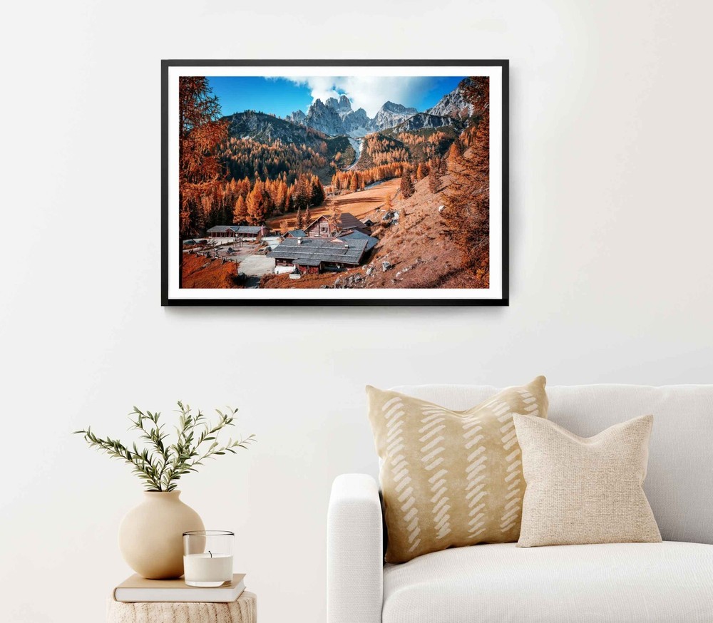 Stunning Alpine Highlands in Sunny Day Poster Premium Quality Choose your Size