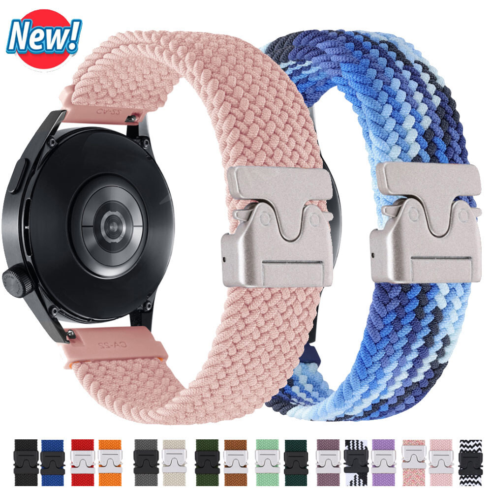 Braided Nylon Loop Band Strap For Garmin Venu 3 2 Plus/Vivoactive 5 4 3/Active 5