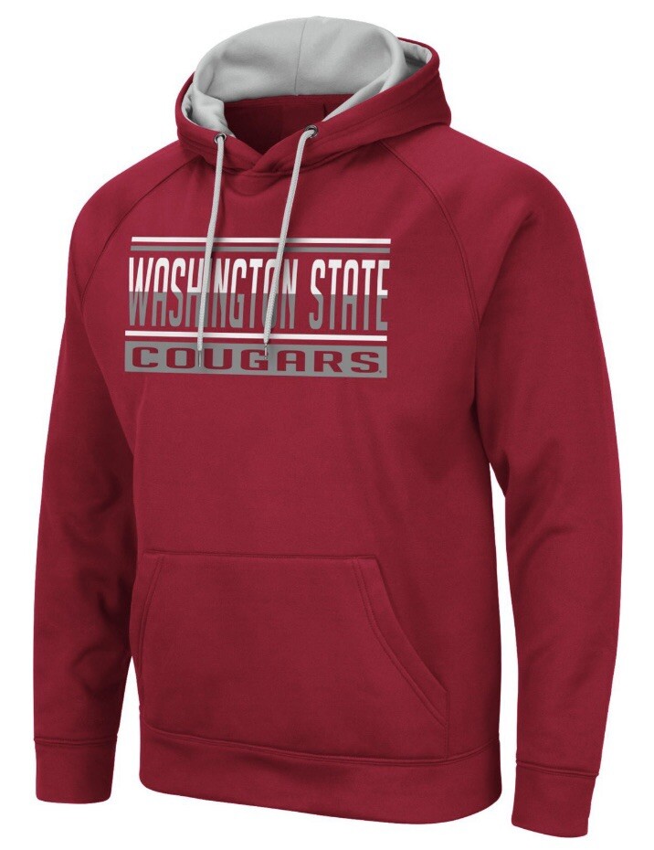 NCAA Men's Washington State Cougars Red Pullover Hoodie Sweatshirt Size Medium M