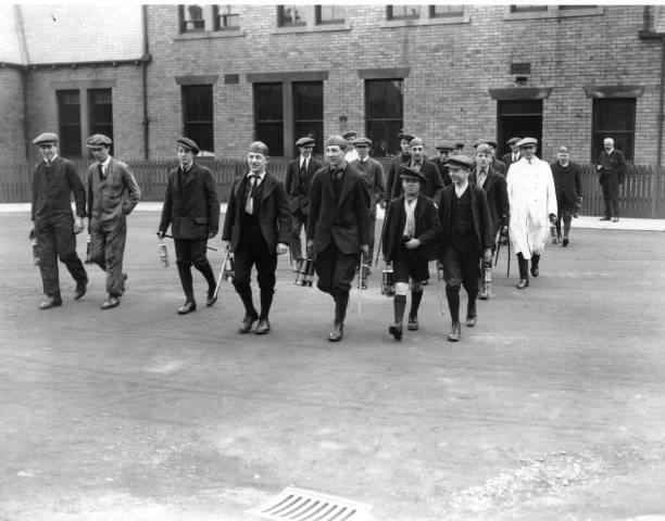 Miners Leaving Work At The Ashington Colliery After A Long Shift Old Photo