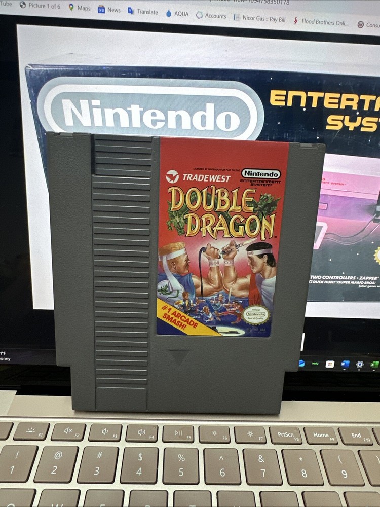 Double Dragon NES 1988 Game Cartridge Only-image