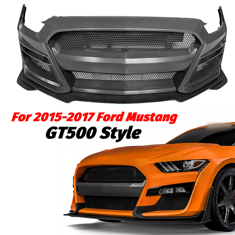 For 2015 2016 2017 Ford Mustang GT500 Style Front Bumper Kit