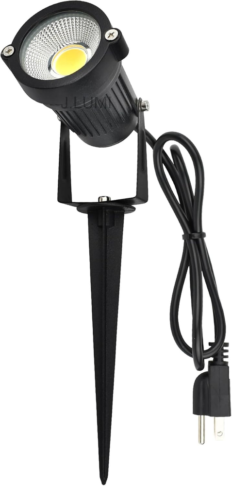 GSS6005 LED Landscape Spotlights Outdoor Plug in Light 5W, 120V AC, 3000K Warm,